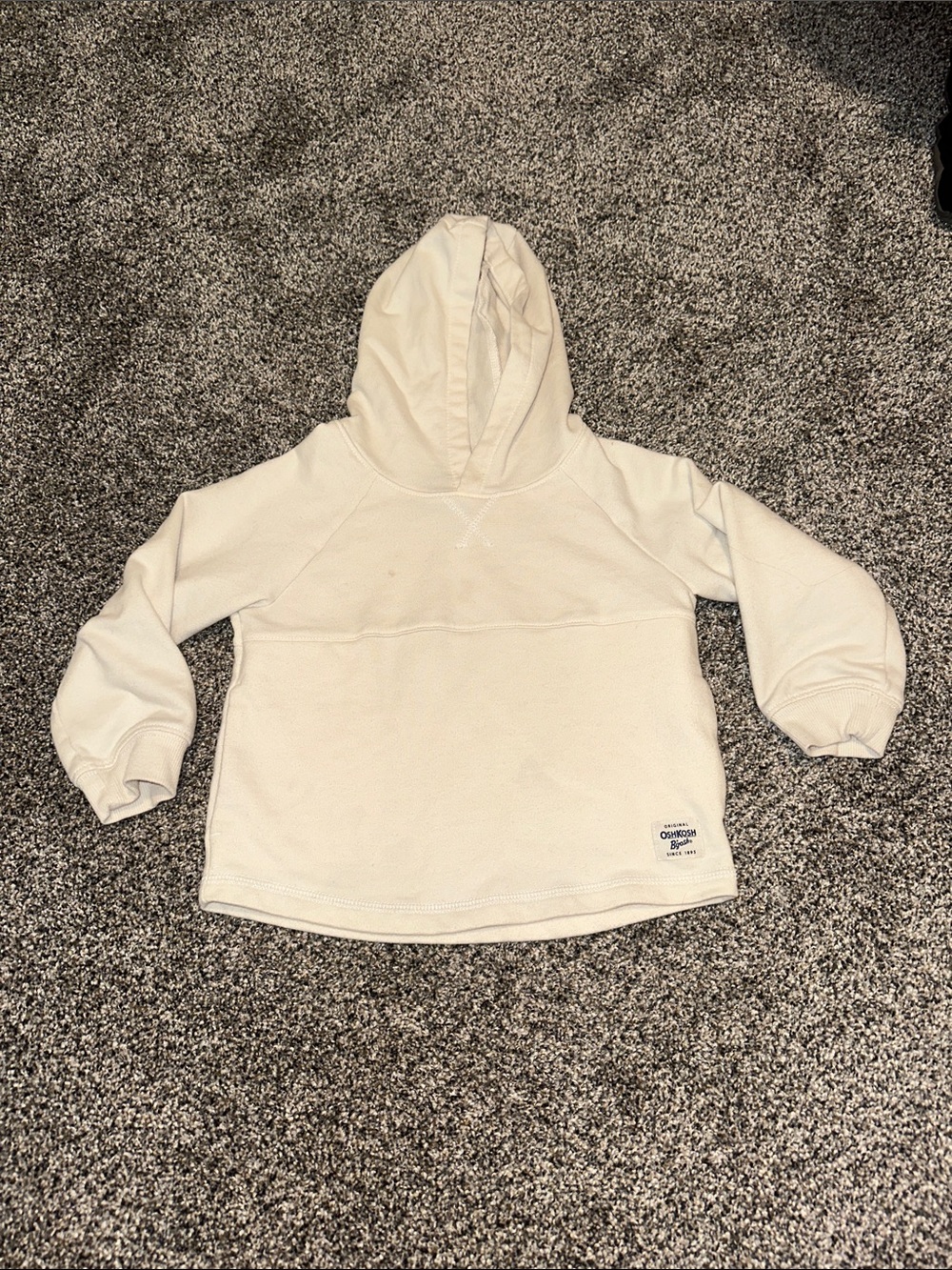 OshKosh B'gosh Cream Hooded Pullover Sweatshirt